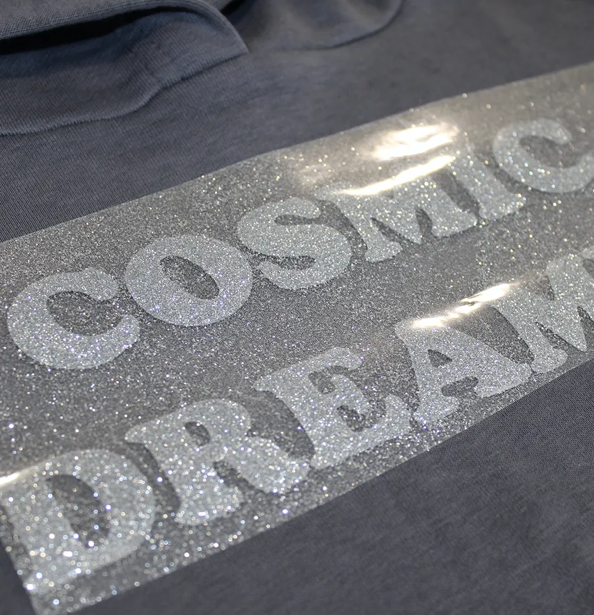 Термоаплікація з глітеру "Cosmic dreamer" 10*24,5 см -1