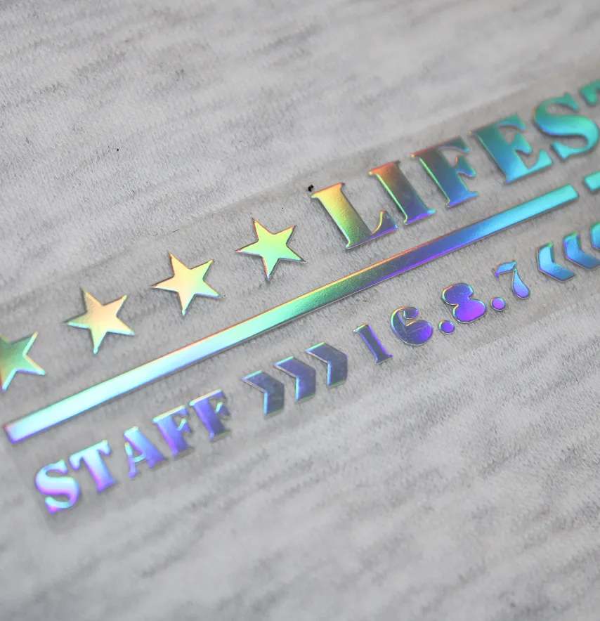 Термоаплікація з плівки "Lifestyle staff" 2,5*13 см голограма-3