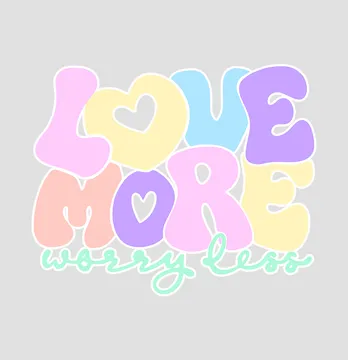 Термоаплікація "Love more" 19*15.5 см