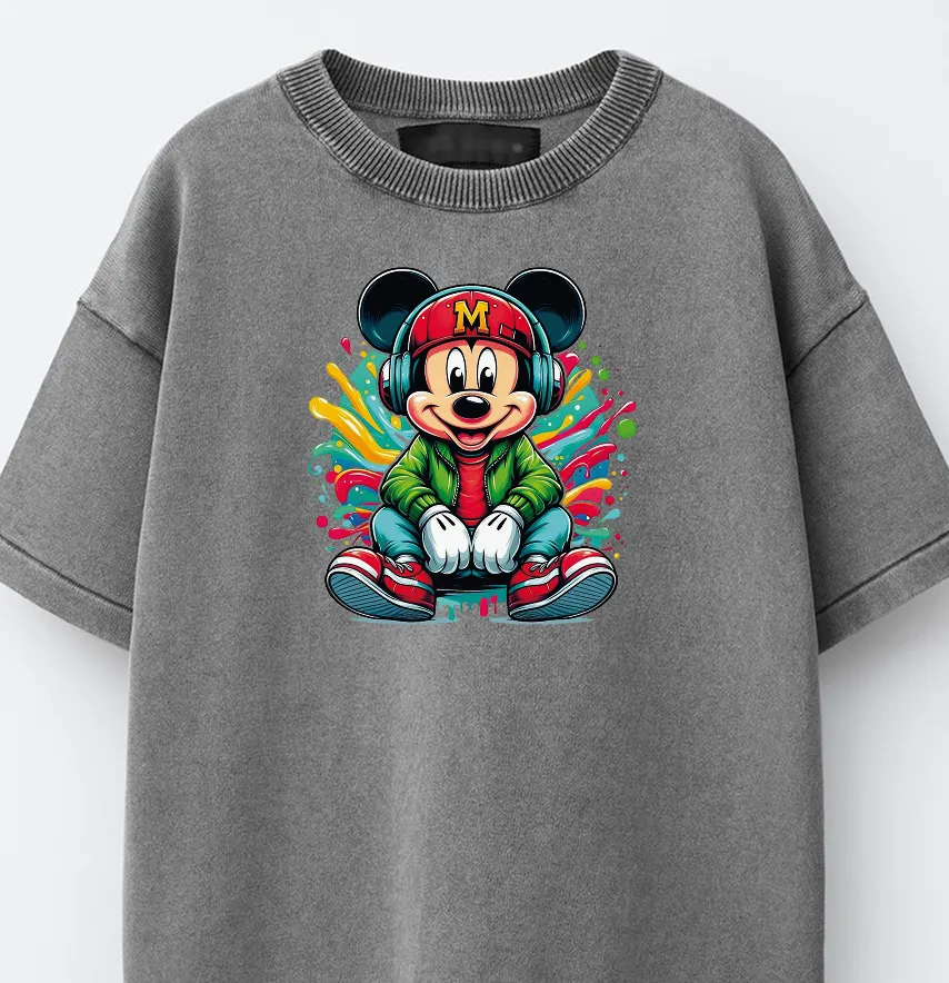 Термоналіпка "Mickey" в зеленій куртці 17,5*19 см-1