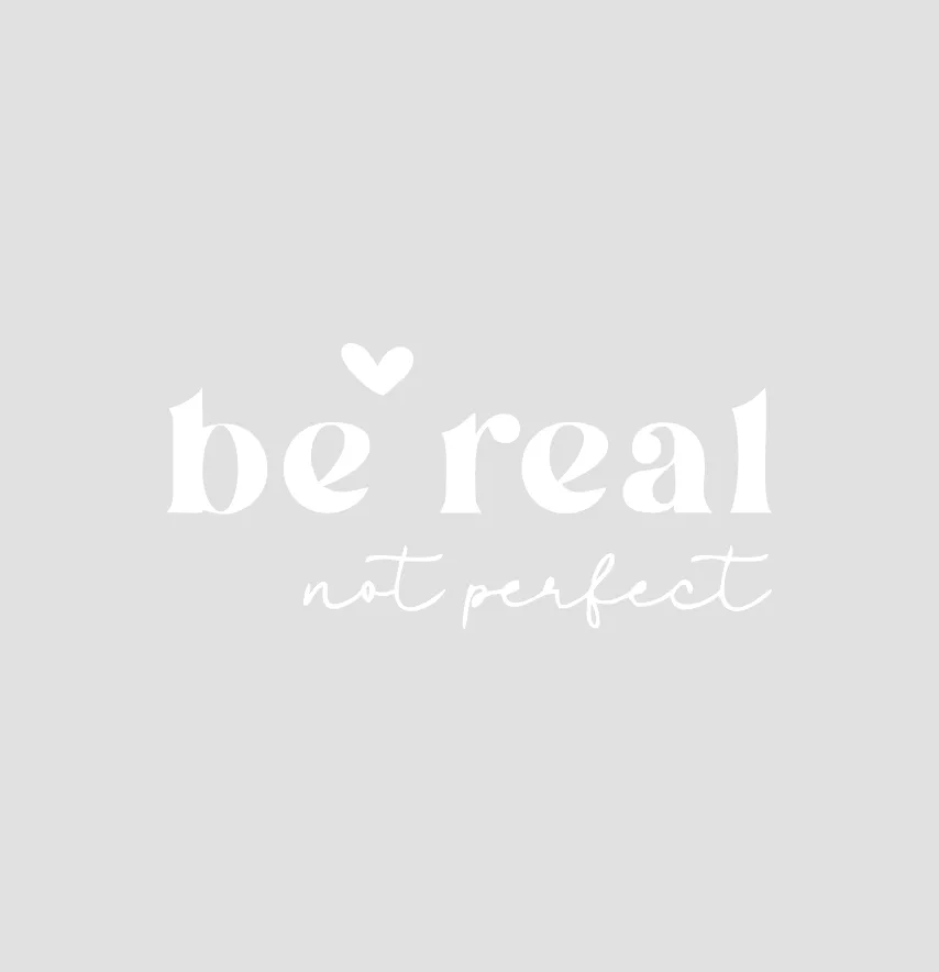 Термоналіпка "Be real" 8*3,5 см білого кольору-0