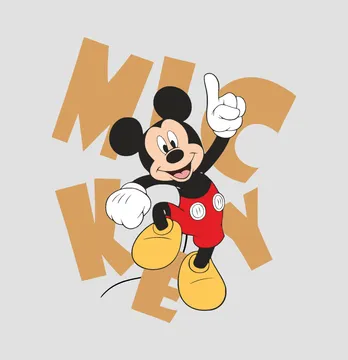 Термоаплікація "Mickey" 12,5*14,5 см
