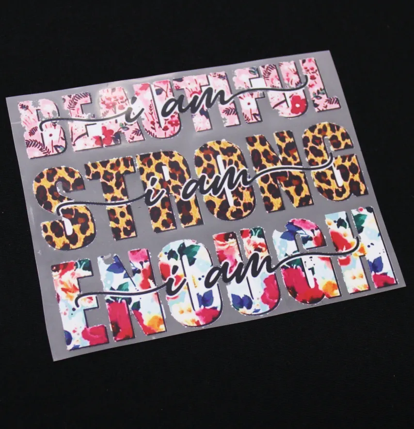 Термоналіпка "Beautiful Strong Enough" 17*14 см-1