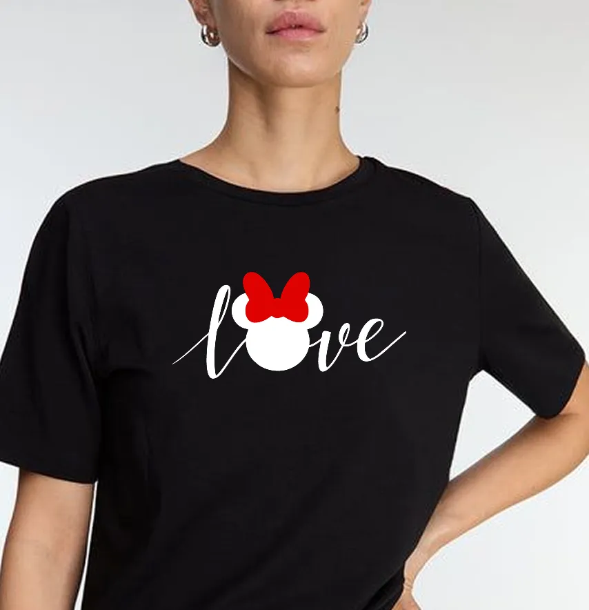Термоналіпка "Mickey love" 18,5*8,5 см білого кольору-1