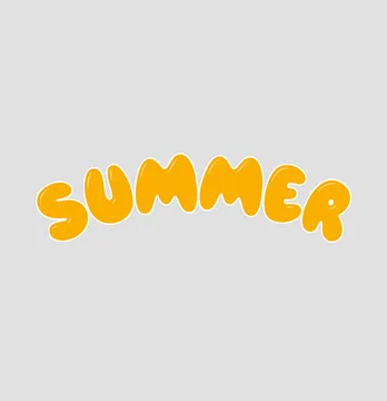 Термоналіпка "Summer" 17,5*5 см жовтого кольору