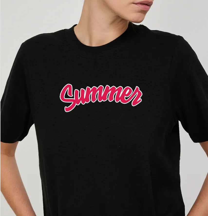 Термоналіпка "Summer" 17,5*6 см рожевого кольору-1