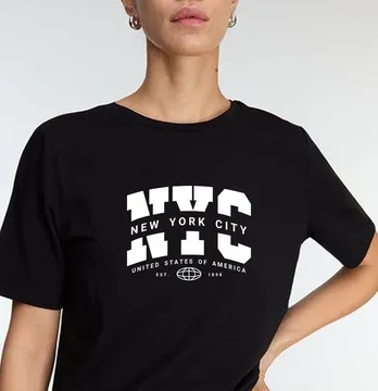 Термоаплікація "NYC new york city" USA 19*145 см білого кольору