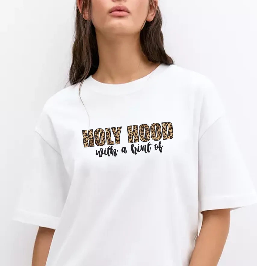 Термонаклейка "Holy hood" 24*8 см-1