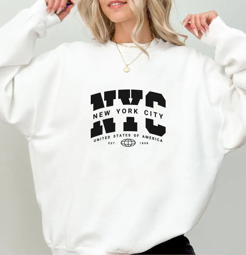 Термоналіпка "NYC new york city" USA 19*14,5 см чорного кольору-1