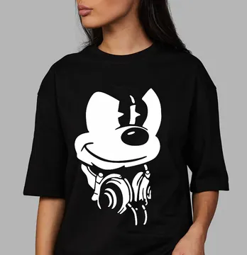 Термоаплікація "Mickey навушники" 28*17,7 см