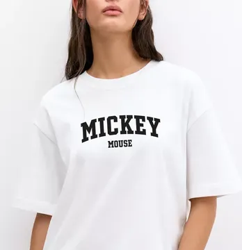 Термоаплікація "Mickey напис" 15*6 см чорного кольру