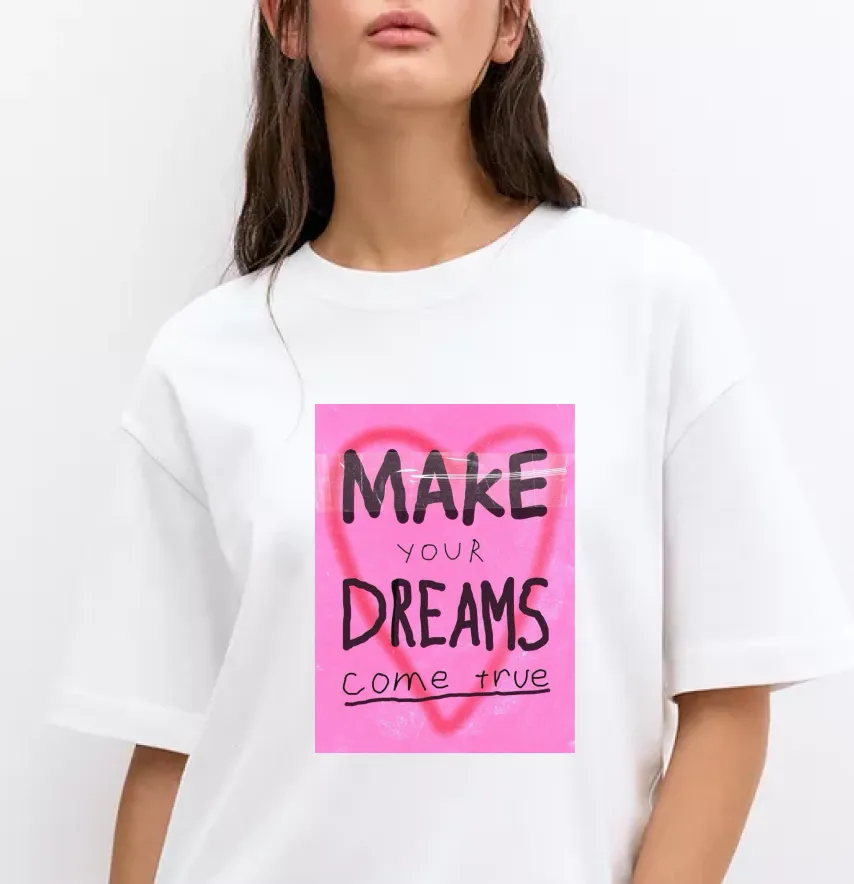 Термонаклейка "Make dreams" 18,5*29 см-1