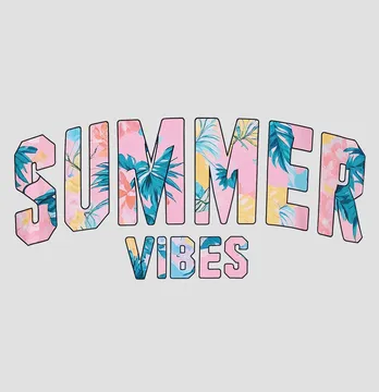 Термоаплікація "Summer vibes" 28*13 см