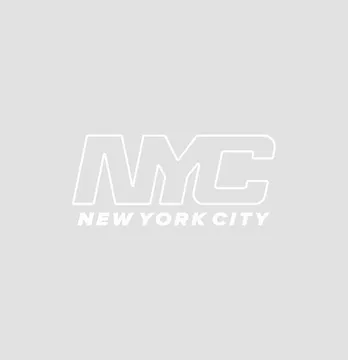 Термоналіпка "NYC new york city" 6*2,7 см білого кольору