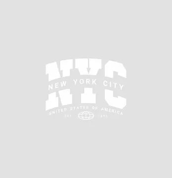 Термоналіпка "NYC new york city" USA 6*4,5 см білого кольору