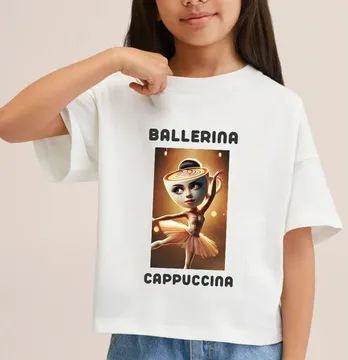 Термоаплікація "Ballerina cappucina" 14,5*24,5 см