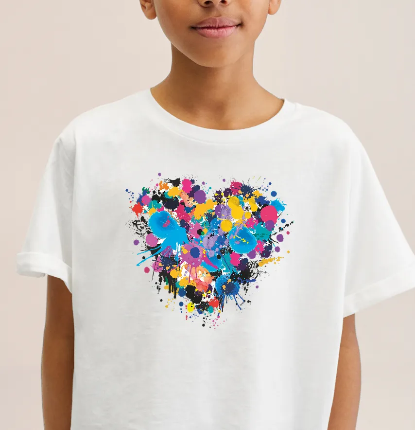 Термоналіпка "Серце кольорове" 19*17 см-1