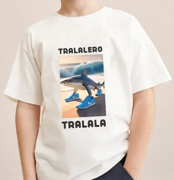 Термоаплікація "Tralalero tralala" 14,5*25 см