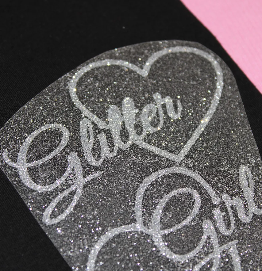 Термоаплікація з глітеру "Glitter girl" 9*8,2 см -1