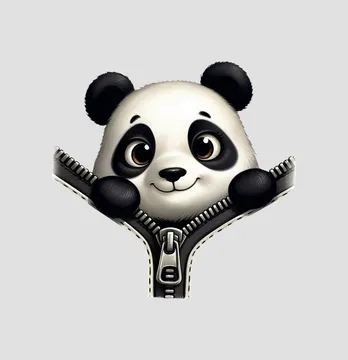 Термоналіпка "Панда в застібці" 14,5*14 см