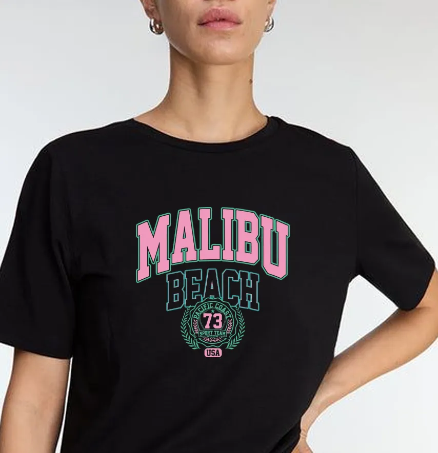 Термонаклейка "Malibu beach" 19*19 см-1