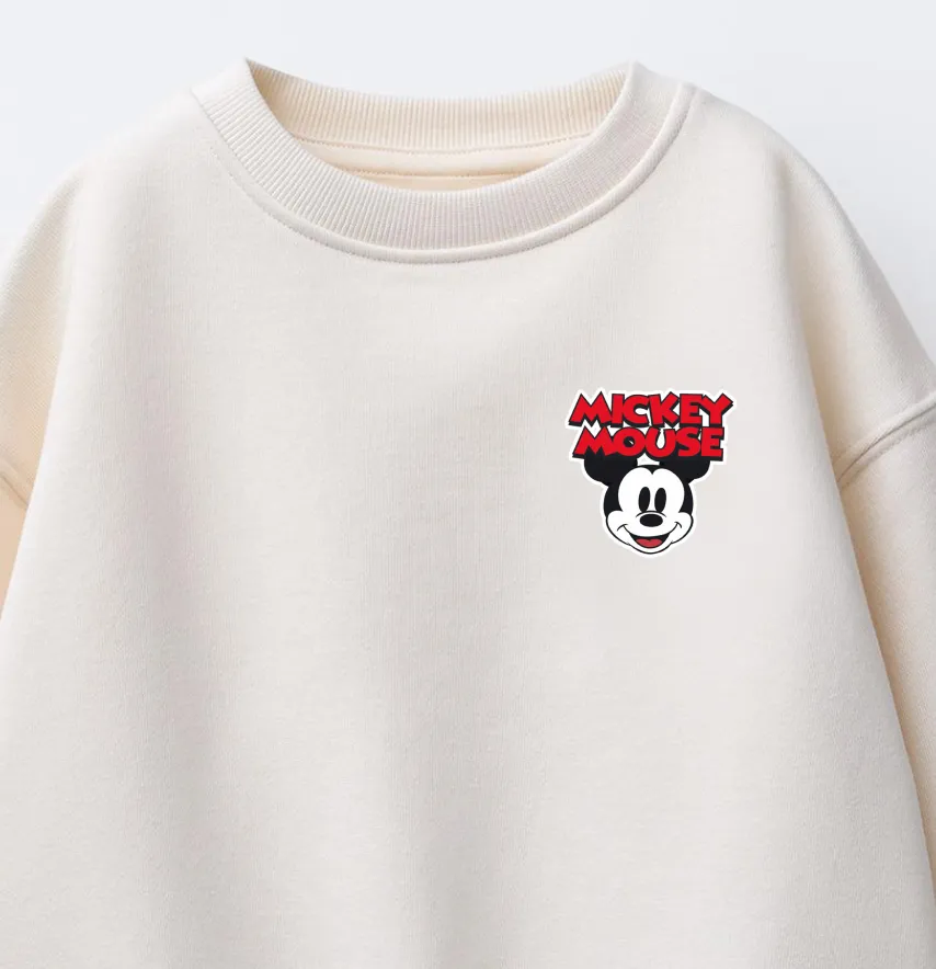 Термоналіпка "Mickey Mouse" червоний напис 5*5 см-1