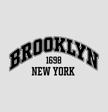 Термоаплікація "Brooklyn" 25*11 см чорного кольору