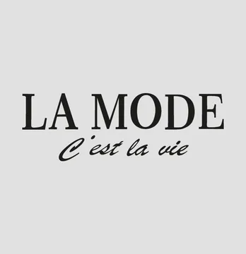 Термоналіпка "La mode c'est la vie" 18*6 см чорного кольору
