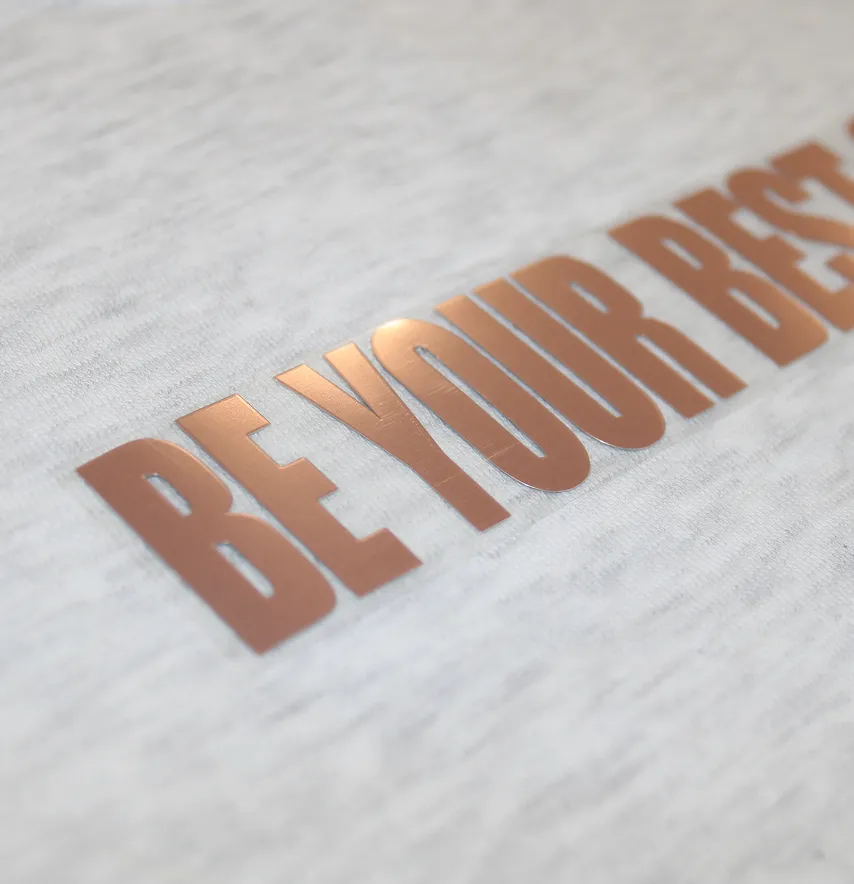 Термоаплікація з плівки "Be Your Best Self" 4,2*18 см -1
