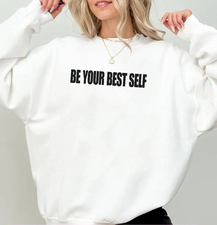 Термоналіпка "Be Your Best Self" 18*3,2 см чорного кольору -1
