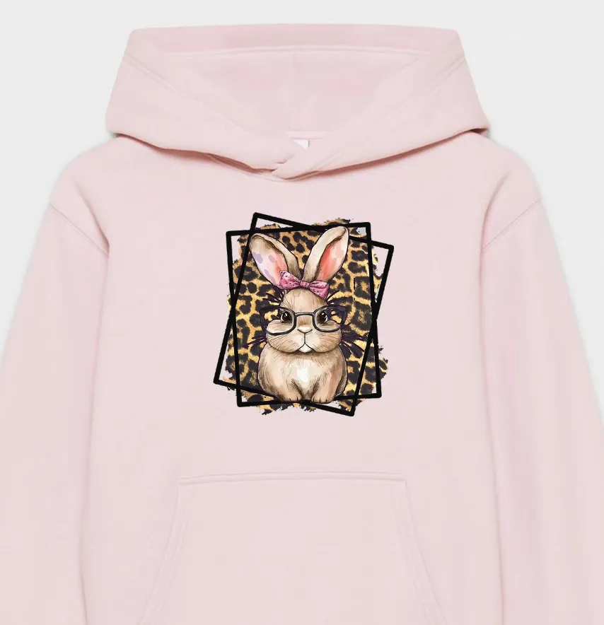 Термонаклейка "Кролик на леопардовом" 15,7*19 см-1