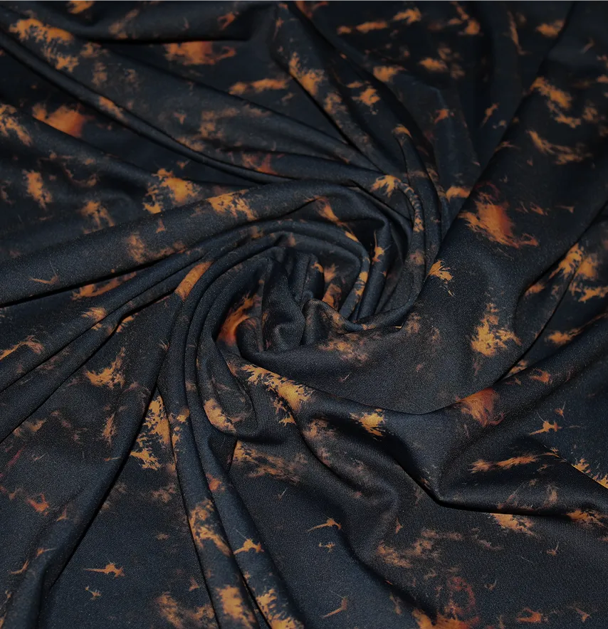 Ткань бифлекс "Тай Дай Dye Bleach" ширина 150 см (200м/м2) 80% полиэстер 20% elastan-1