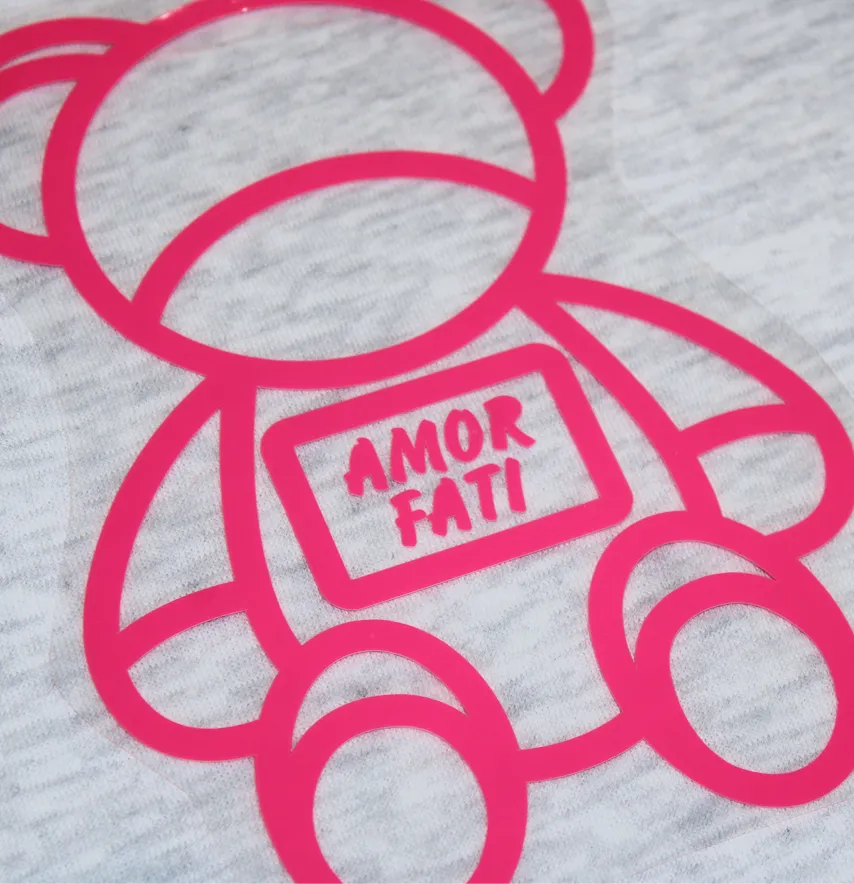 Термоаплікація з плівки "Amor fati" 17*13 см рожевого кольору-2