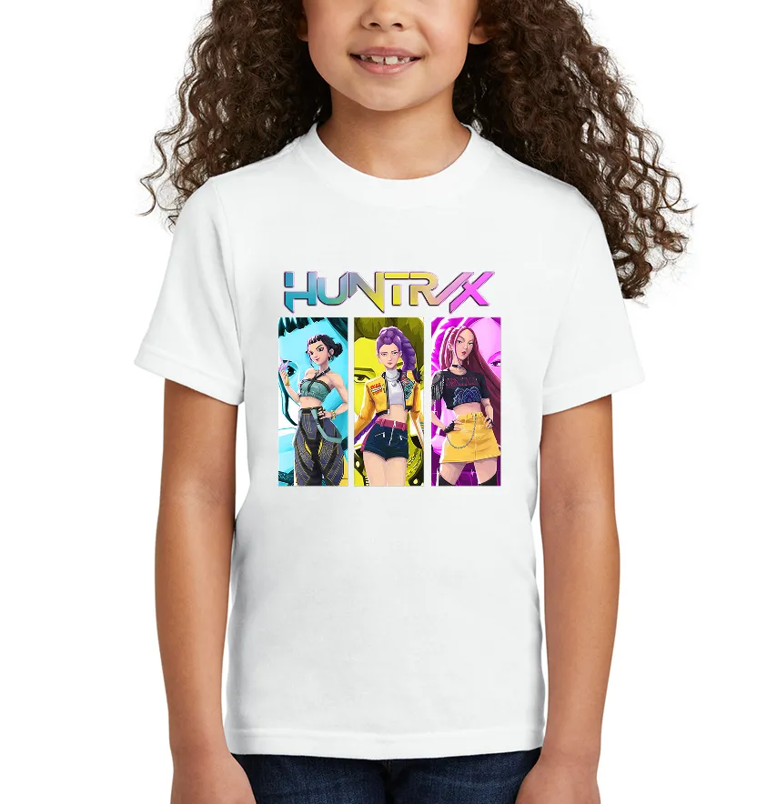 Термонаклейка "Huntrix" постер трое 19*18 см-1