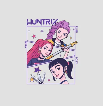 Термонаклейка "Huntrix" rumi mira zoey 19*23,5 см