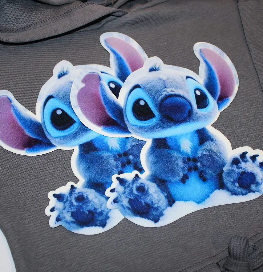 Нашивка тканевая фигурная "Stitch" 19*19 см из кашемира-3