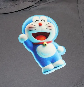 Нашивка тканевая фигурная "Голубой котик" 13,2*19 см из кашемира