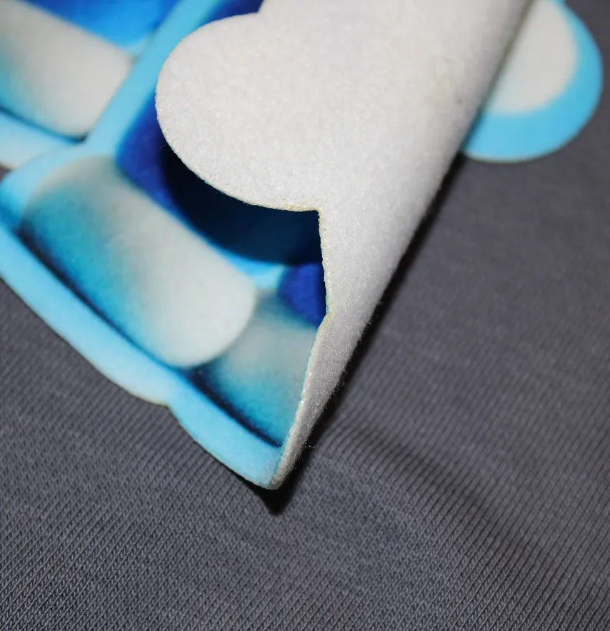 Нашивка тканевая фигурная "Голубой котик" 13,2*19 см из кашемира-2