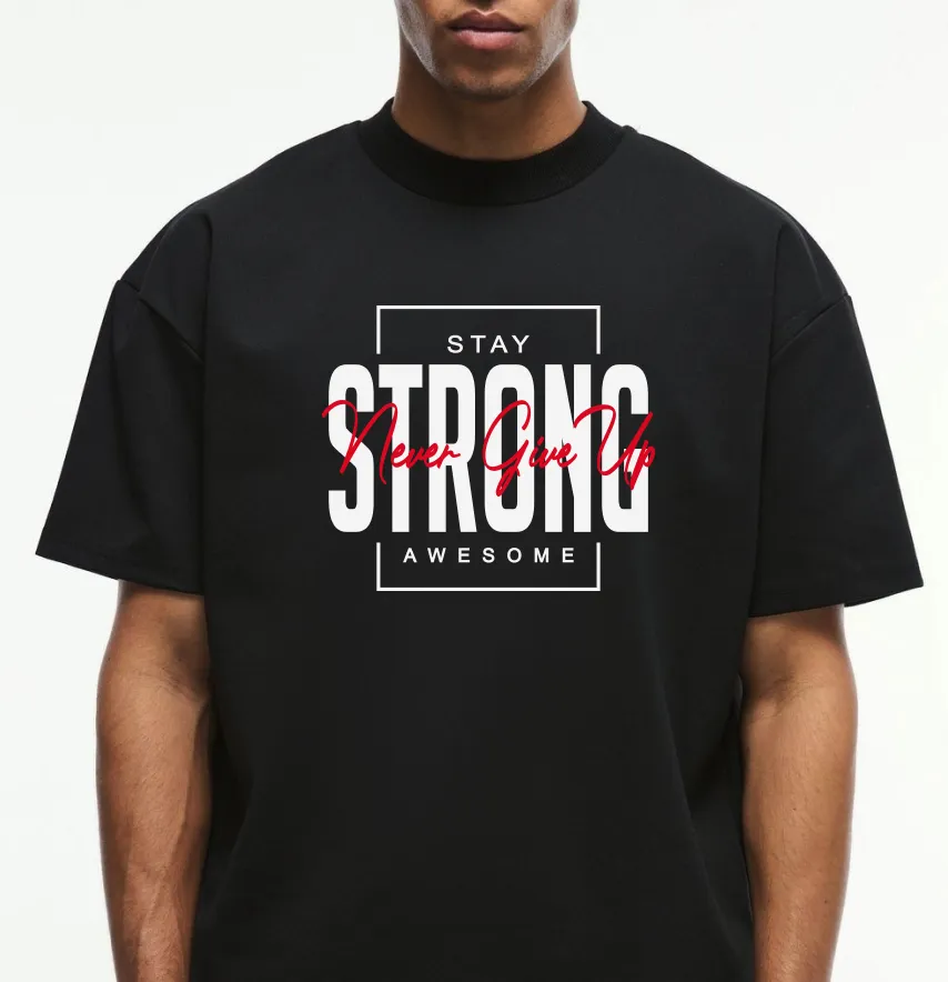 Термоналіпка "Strong" never give up 22*19 см-1