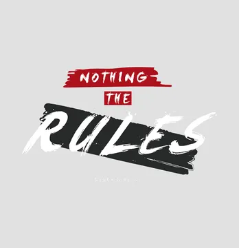 Термоналіпка "Nothing the rules" 25*14,5 см