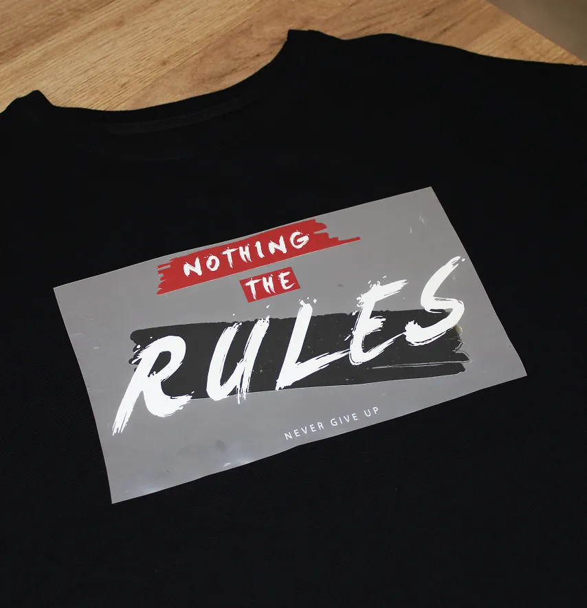 Термоналіпка "Nothing the rules" 25*14,5 см-2