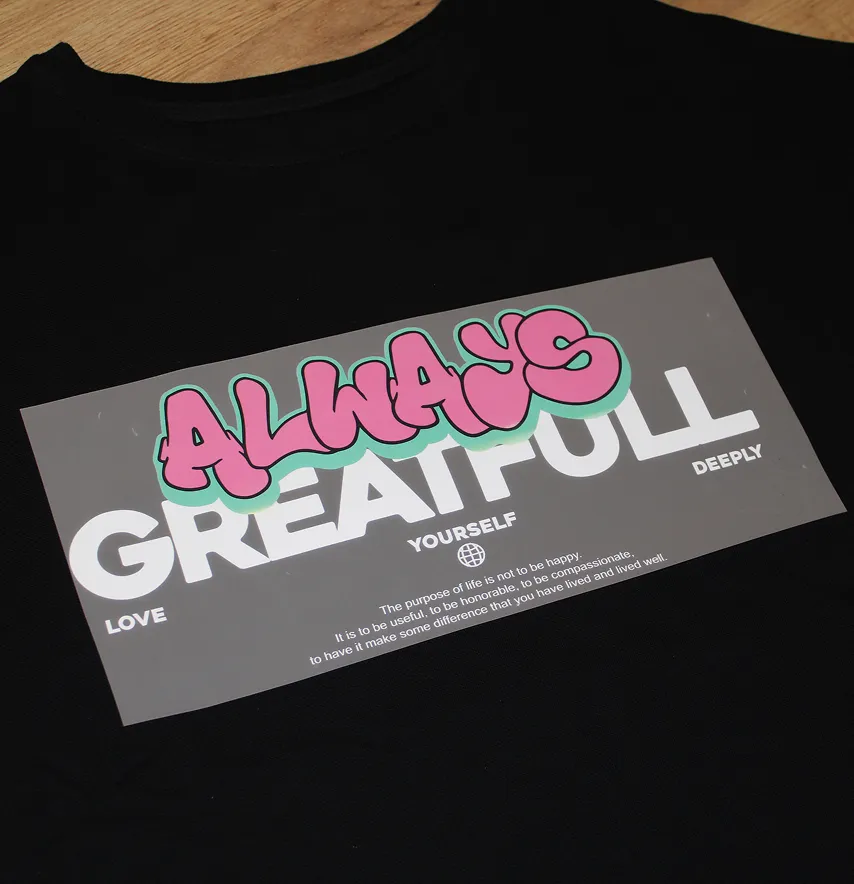 Термоналіпка "Always greatful" 28*14 см-2