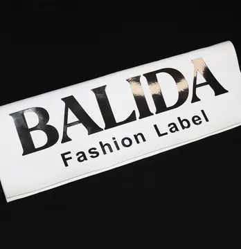 Термоаплікація з плівки "Balida" fashion label 23*7 см дзеркало графіт