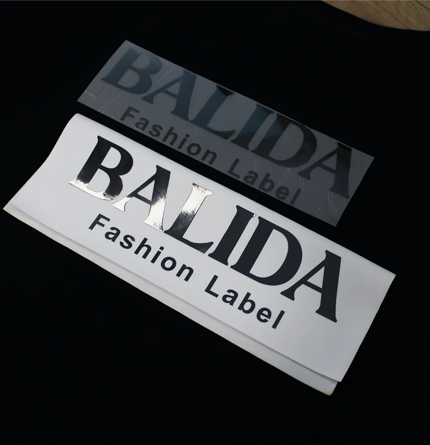 Термоаплікація з плівки "Balida" fashion label 23*7 см дзеркало графіт-2