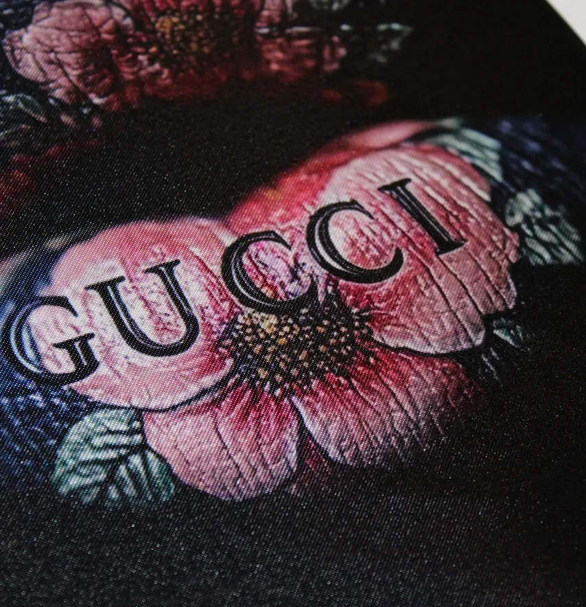 Нашивка тканева "Губи з квітами" 19*25 см-2