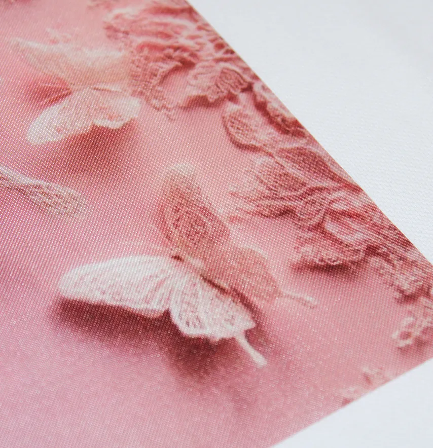 Нашивка тканева "Пудровий метелик" 19*25 см-2