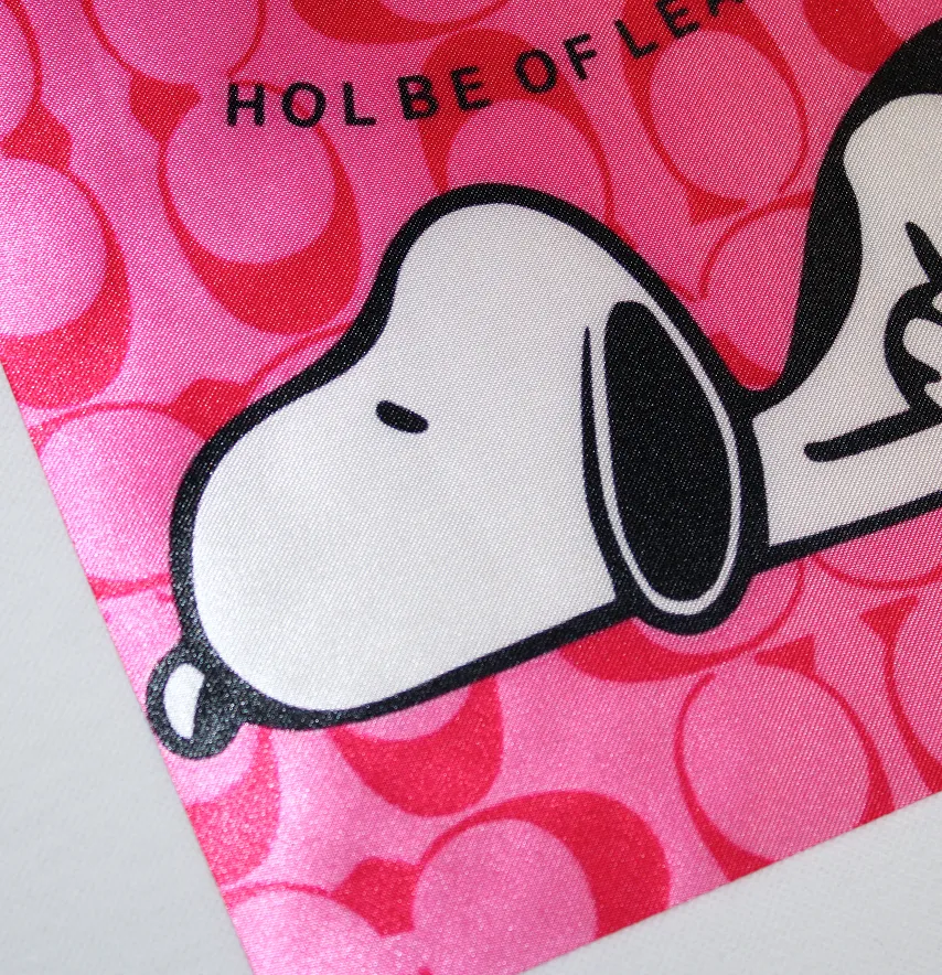 Нашивка тканева "Песик на рожевому" coach 19*24 см-2