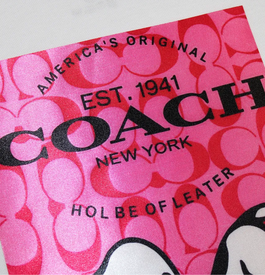 Нашивка тканева "Песик на рожевому" coach 19*24 см-4