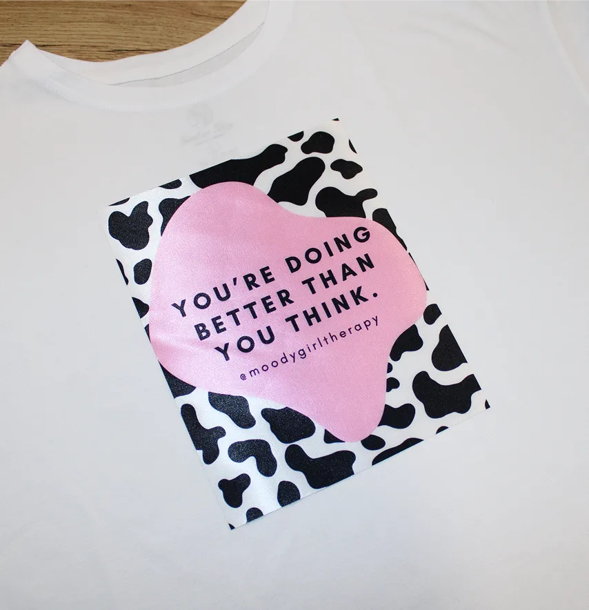 Нашивка тканева "You're doing better" 19*24 см-1