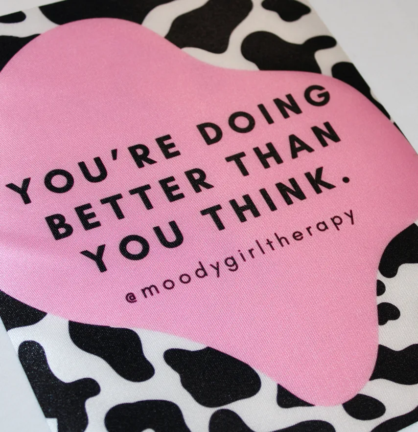 Нашивка тканева "You're doing better" 19*24 см-2